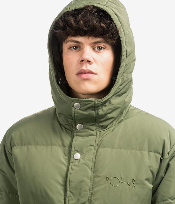 unique style of Polar Hood Puffer Jacket (light olive) Original Model ...